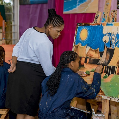 Students Doing arts